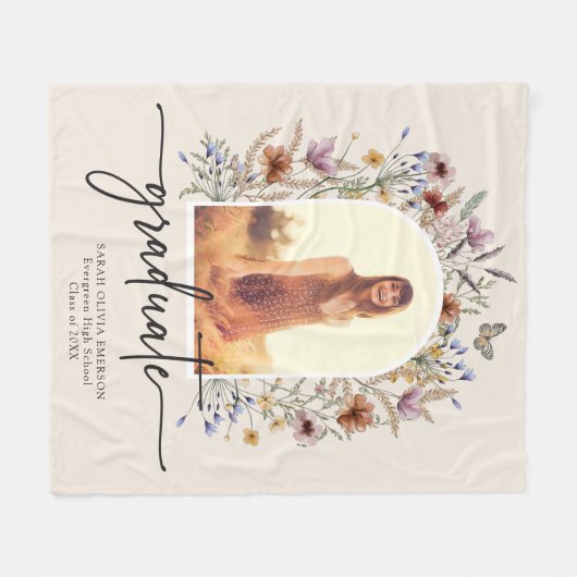 Graduate Fleece Blanket (Vorderseite (Horizontal))