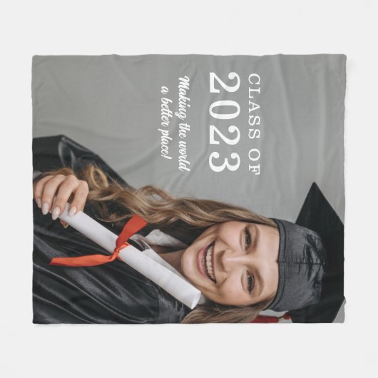 Graduate Fleece Blanket (Vorderseite (Horizontal))