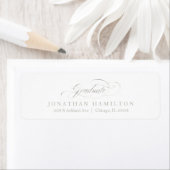 Graduate Foil Silver Extravagant Calligrafy Abschl (Insitu)