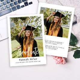 Graduate Foto Abschluss Ankündigung