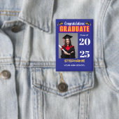 Graduate Foto Abschluss Herzlichen Glückwunsch Button (Insitu)