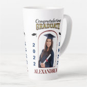 Graduate Foto Abschluss Herzlichen Glückwunsch Milchtasse (Rechte Ecke)