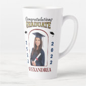 Graduate Foto Abschluss Herzlichen Glückwunsch Milchtasse (Rechts)