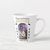 Graduate Foto Abschluss Herzlichen Glückwunsch Milchtasse (Rechts)