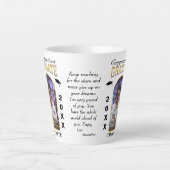 Graduate Foto Abschluss Herzlichen Glückwunsch Milchtasse (Vorderseite)