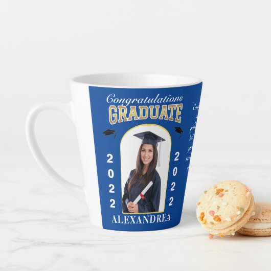 Graduate Foto Abschluss Herzlichen Glückwunsch Milchtasse (Beispiel)