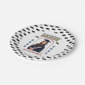 Graduate Foto Abschluss Herzlichen Glückwunsch Pappteller (Schrägansicht)