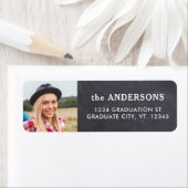 Graduate Foto Black Chalkboard Rücksendeadresse (Insitu)