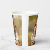 Graduate Foto Bold Script Custom Graduation Party Pappbecher (Rechts)