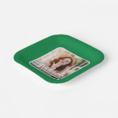 Graduate Foto Bold Script Green Abschluss Pappteller (Gewinkelt)