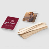 Graduate Foto Burgundy Abschluss 2024 Fächer (Non-assembled)