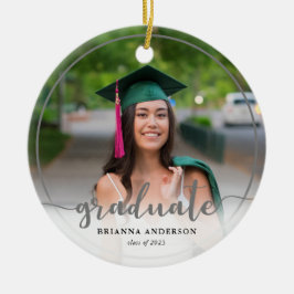 Graduate Foto Calligray Keramik Ornament