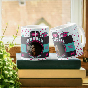 Graduate Foto Camera Vintag Art Trendy Niedlich Kaffeetasse