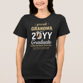 Graduate Foto Class Jahr Proud Oma Abschluss Tri-Blend Shirt (Vorderseite)