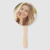 Graduate Foto Class of 2024 Gold Black Glückwunsch Fächer (Rückseite)