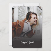 Graduate Foto Collage Abschluss 2025 Party Einladung (Rückseite)