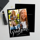 Graduate Foto Collage Calligrafy Script Ankündigung