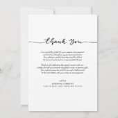 Graduate Foto Collage Danke, Script Dankeskarte (Rückseite)