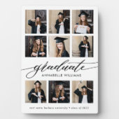Graduate Foto Collage Keepake Fotoplatte (Vorderseite)