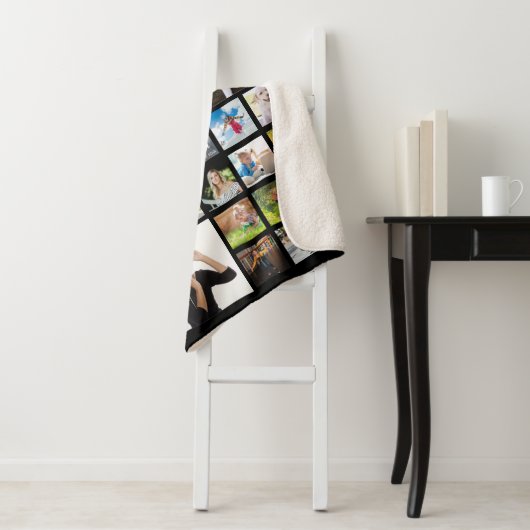 Graduate Foto Collage Script Name Schwarz Sherpadecke (Beispiel)