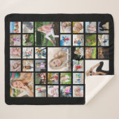 Graduate Foto Collage Script Name Schwarz Sherpadecke (Vorderseite (Horizontal))