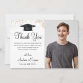Graduate Foto Dankeskarte (Vorderseite)