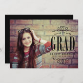Graduate Foto Graduate Party Einladung (Vorne/Hinten)