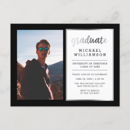 Graduate Foto Graduate Party Einladungspostkarte