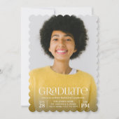 Graduate Foto Graduation Party Einladung (Vorderseite)