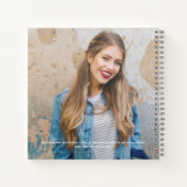 Graduate Foto Guest Book Keepake Notizblock (Rückseite)