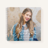 Graduate Foto Guest Book Keepake Notizblock (Vorderseite)