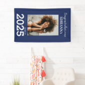 Graduate Foto Herzlichen Glückwunsch Navy Blue Banner (Insitu)