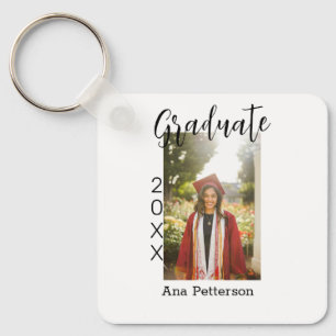Graduate Foto Moderne Klassik hinzufügen Jahrname Schlüsselanhänger