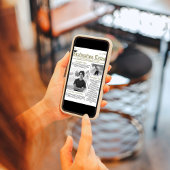 Graduate Foto Moderne, trendige Zeitung Einladung