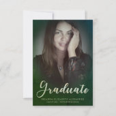 Graduate Foto Modernes, elegantes Kalligrafieschri (Vorderseite)