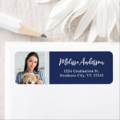 Graduate Foto Navy Blue Abschluss Rücksendeadresse (Insitu)