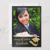 Graduate Foto Party Einladung (Rückseite)