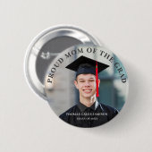 Graduate Foto Proud Mama des Grad Button (Vorne & Hinten)