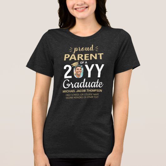 Graduate Foto Proud PartClass Abschluss Tri-Blend Shirt (Vorderseite)