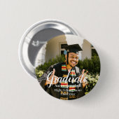 Graduate Foto School Name Class Year Abschluss Button (Vorne & Hinten)