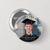 Graduate Foto Schwester des Grades Button (Vorne & Hinten)