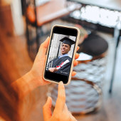 Graduate Foto Template Moderne Typografie kühl Einladung