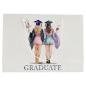 Graduate Friends Große Geschenktüte (Rückseite)