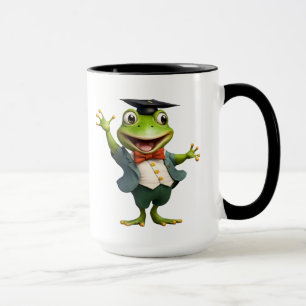 Graduate, Frosch, Abschluss, Toto, KI generierte T Tasse