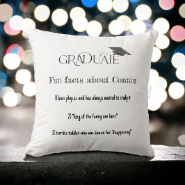 Graduate Fun Fakes Graduation Cap Kissen