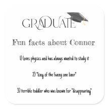 Graduate Fun Fakten mit Graduation Cap