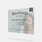 Graduate-Gedenkdiplom Acrylschild (Winkel)