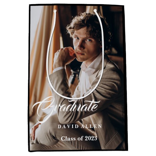 Graduate Gift Bag Mittlere Geschenktüte (Vorderseite)