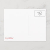 Graduate Giraffe Red Tassel Ankündigungspostkarte (Rückseite)