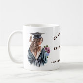 Graduate Girl Abschluss University Uni School Kaffeetasse (Links)